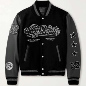 Off-White FW23 Lunar Delivery Varsity Jacket - Original Streetwear